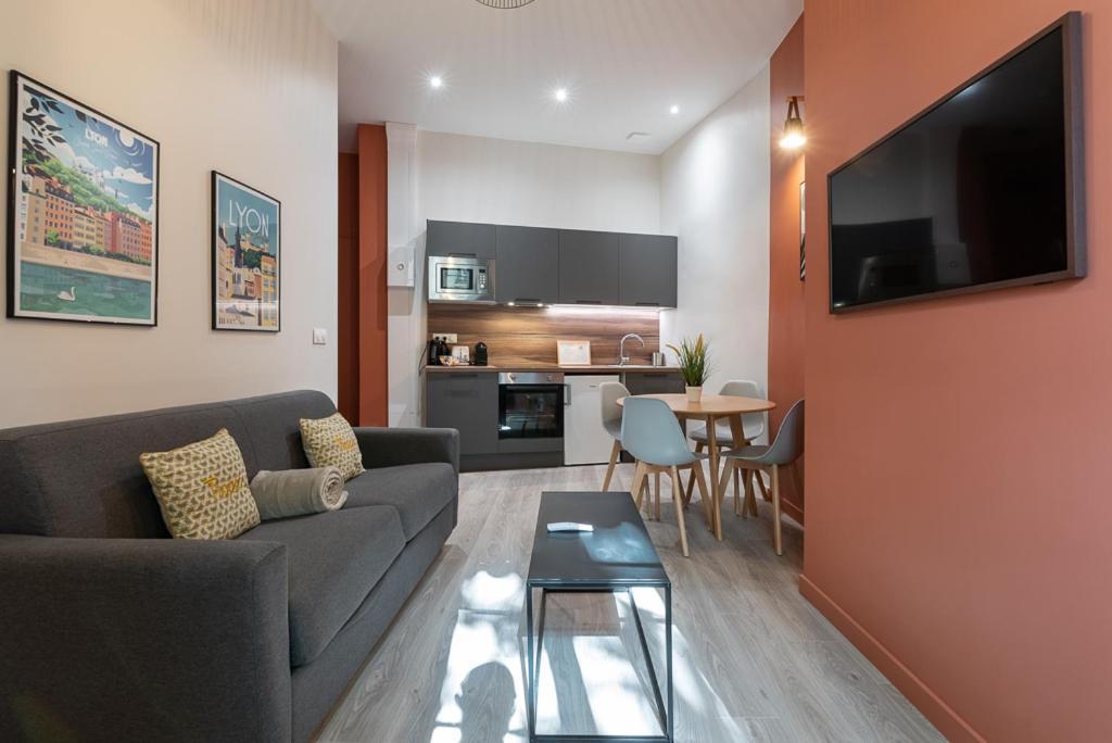 Appart T2 Voltaire - Chambre Separee - Part Dieu Lione Esterno foto