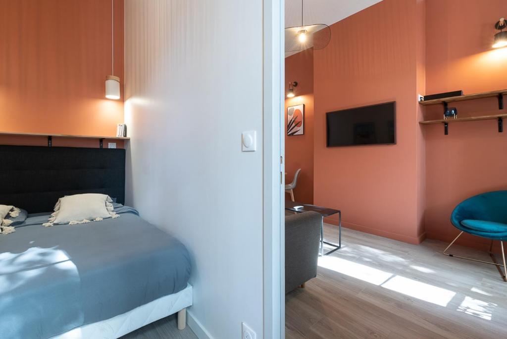 Appart T2 Voltaire - Chambre Separee - Part Dieu Lione Esterno foto